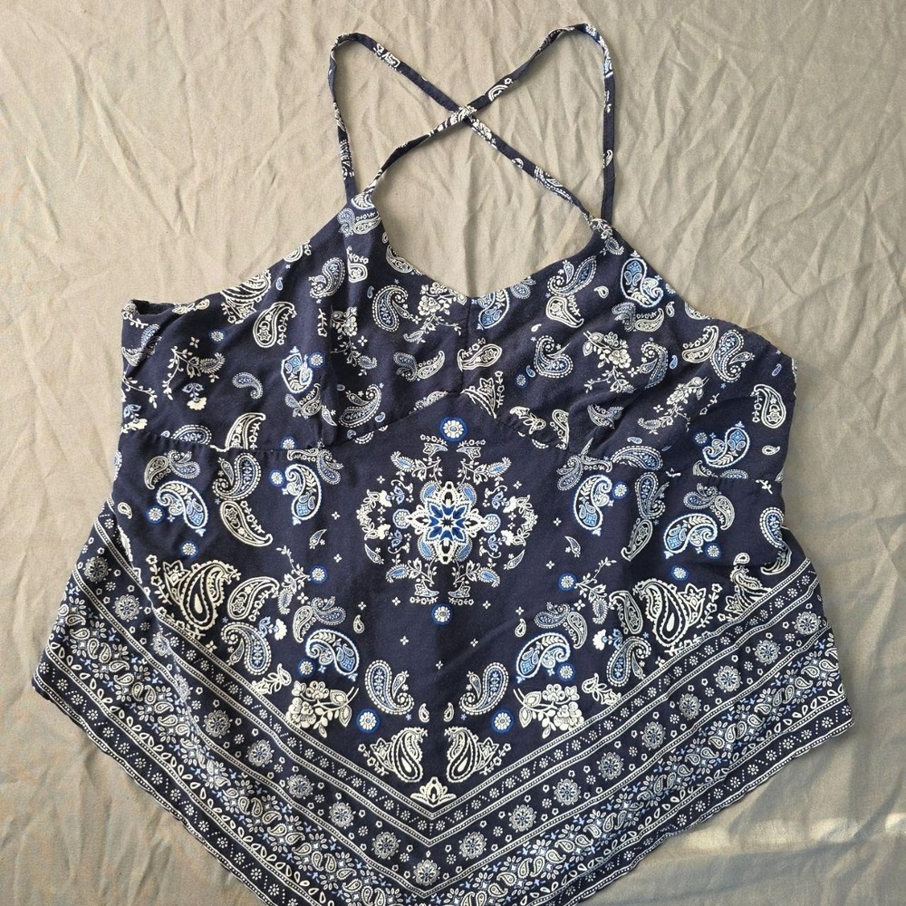 no boundaries bandana crop top size 21